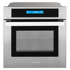 Cosmo 4 Piece Kitchen Appliance Package 30" Electric Cooktop 24" Single Electric Wall Oven 24" Built - in Microwave Drawer & French Door Refrigerator Kitchen Appliance Bundles