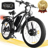 5000W (Peak) Electric - Bike for Adults, 60V 25AH Battery Electric Motorcycle, Dual - Motor - Ebike 50MPH Ebike, 26*4.0 Fat Tire Electric - Bicycle, AWD 21 - Speed Mountain Bike for All - Road UL 2849