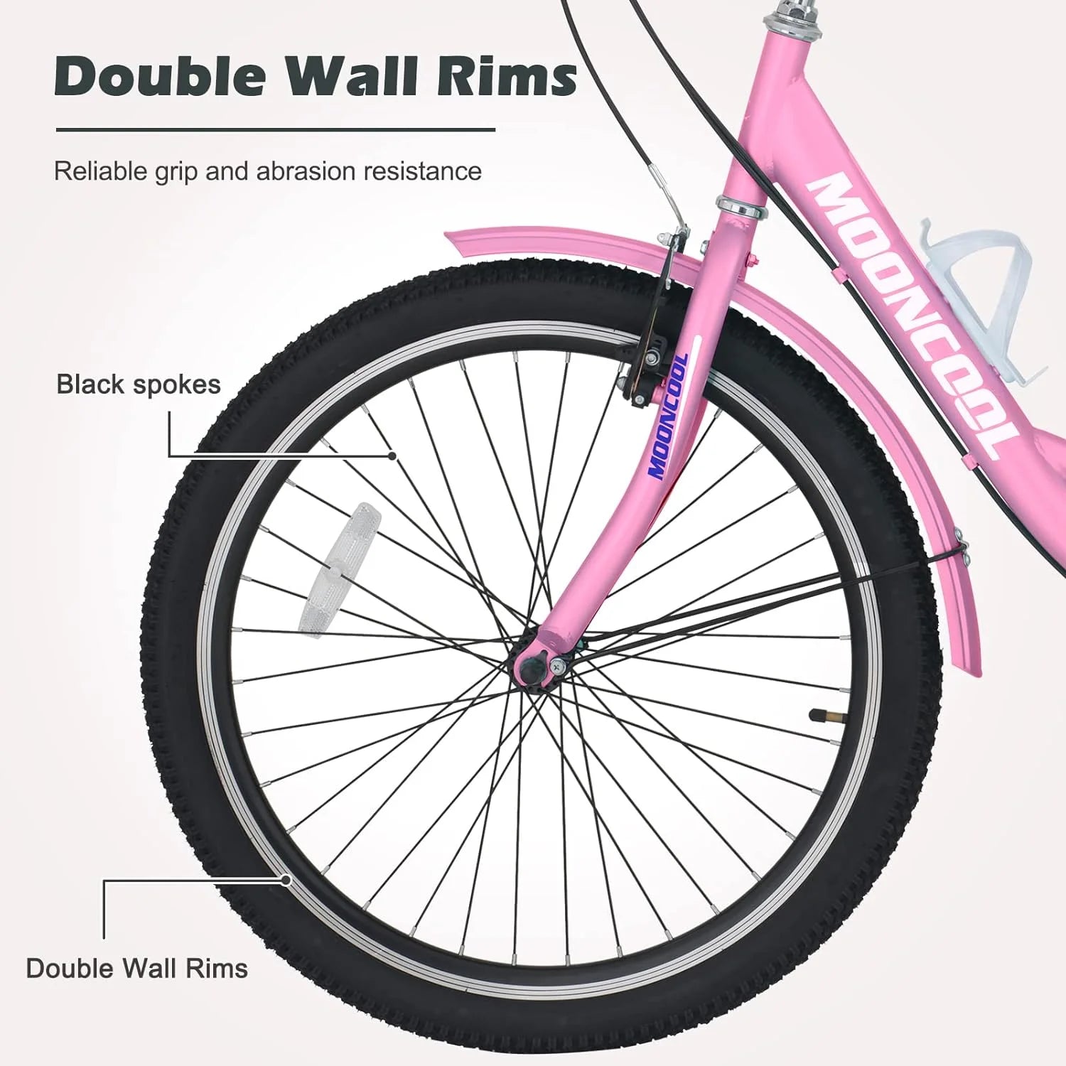 FICISOG 7 Speed Adult Tricycle for Women, 20/24/26 in Adult Trike with Basket, 3 Wheel Bikes for Adults Seniors, Cruise Trike for Shopping Picnic