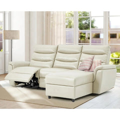 AECOJOY Power Reclining Sectional Sofa, PU Leather Sleep Sofa Bed with Storage Chaise