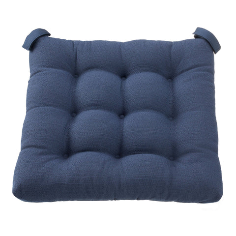 Mainstays Textured Chair Cushion, Navy, 1-Piece, 15.5 inch L x 16 inch W, Size: 15.5 inch x 16 inch x 2.95 inch