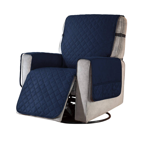 Subrtex Recliner Chair Cover for Small Reclining Chair Slipcover Seat Width to 25 inch Reversible Washable Protector with Elastic Adjustable Straps