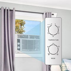 5000 BTU Window Air Conditioner Easy Cool - Capable of Cooling up to 150 Sq Ft. 2 Fan Speeds, 4 - Way Air Direction, Mechanical Control, Filter, for Small Room Air Conditioner, Small Ac Unit