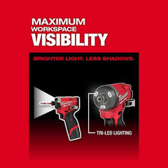 M12 FUEL 12V Lithium - Ion Cordless 3/8 In. Ratchet and 1/4 In. Impact Driver Kit (2 - Tool) W/Batteries, Charger & Bag