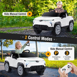 12V Licensed Chevrolet Ride On Truck Car Kids Electric Vehicle with Remote Control, Rear Storage, Lights, Music & Spring Suspension for Ages 3+