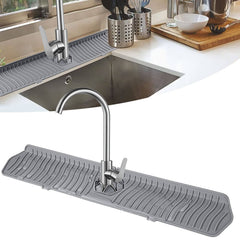24-Inch XXL Kitchen Sink Splash Guard, Silicone Sink Protectors for Kitchen Sink, Gigabaskets Drip Catcher Tray & Draining Pad, Keep Kitchen