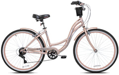 26 In. Bayside Women'S Cruiser Bike, Rosé Gold