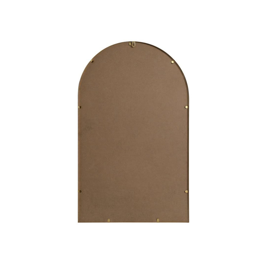 Sabine Arch Metal Wall Mirror Finish: Brass, Size: 36" x 22"