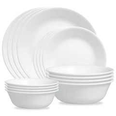 Corelle Livingware Winter Frost White Dinnerware Set