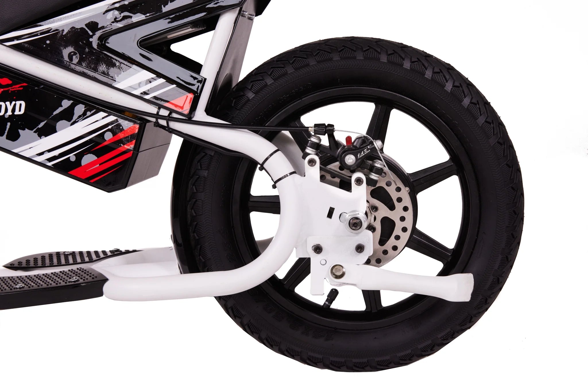Droyd Weeler Electric Mini Bike - 24V 8ah Battery, 6 - 10 MPH, up to 8 Miles, LED Lights, Kids Ages 6+