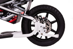 Droyd Weeler Electric Mini Bike - 24V 8ah Battery, 6 - 10 MPH, up to 8 Miles, LED Lights, Kids Ages 6+