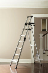 Cosco 8 Ft. Signature Series Aluminum Folding Step Ladder 300 lb. Type IA (12 Ft. Max Reach)
