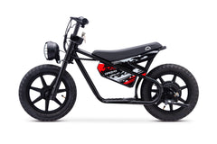 Droyd Weeler Electric Mini Bike - 24V 8ah Battery, 6 - 10 MPH, up to 8 Miles, LED Lights, Kids Ages 6+