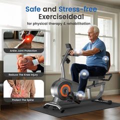 Yosuda Recumbent Exercise Bike for Senior for Home with 350 lb Capacity