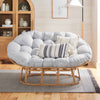Better Homes & Gardens Double Papasan Accent Chair, Cream Boucle