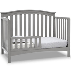 Delta Children Waverly 6 - in - 1 Convertible Baby Crib. Grey