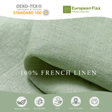100% Pure Linen Duvet Cover with Button Closure and Corner Ties Soft & Breathable - Natural Full/Queen