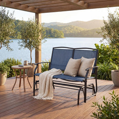 Tangkula 2-Person Patio Swing Glider Bench