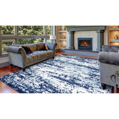 Concord Global Trading 69553 3 x 4 ft. Jefferson Abstract Rectangle Area Rug Navy