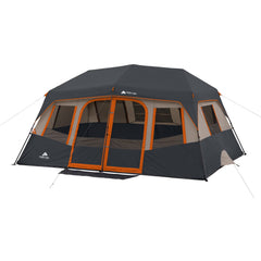 Ozark Trail 10 - Person Instant Cabin Tent - 2 - Room Family Camping Tent with Rainfly
