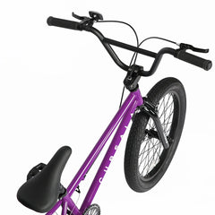 Cubsala 20 in Kids BMX Bike Freestylefor Age 6 - 14 Years Old Boys Girls with 4 Pegs, Black with Red Tires