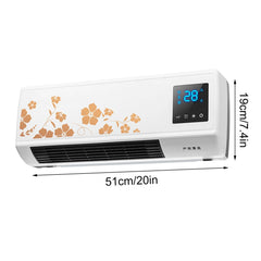 FYHALE 8, 000 Btu 115V Wall - Mounted Air Conditioner with Remote Control (Heating and Cooling)