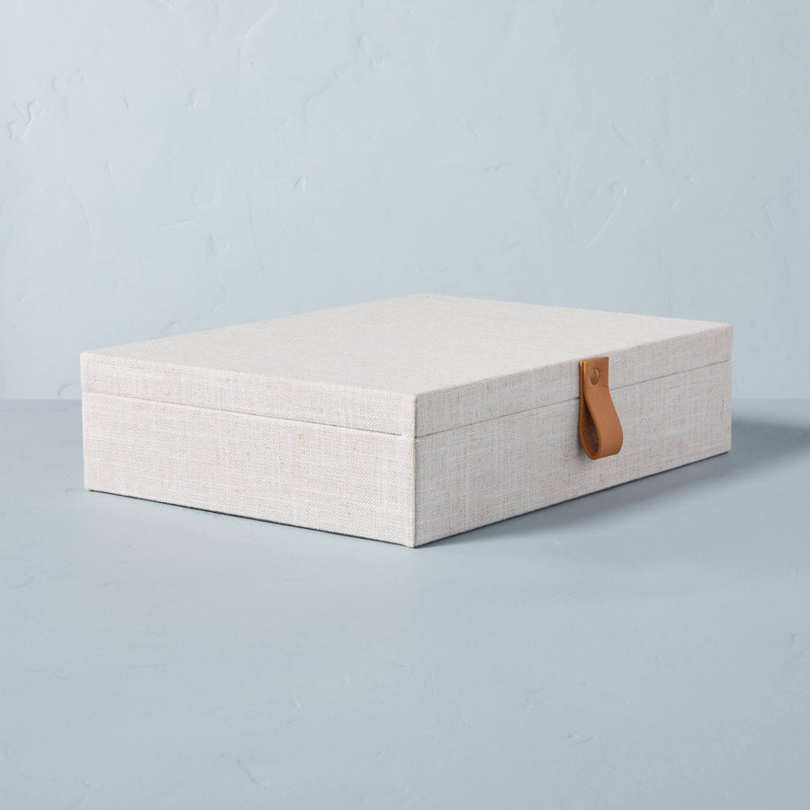 Hearth & Hand Accents | 2 Hearth and Hand Magnolia Fabric Storage Boxes | Color: Cream/Tan | Size: Os | Mfloress's Closet