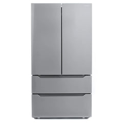 Cosmo 4 Piece Kitchen Appliance Package 30" Electric Cooktop 24" Single Electric Wall Oven 24" Built - in Microwave Drawer & French Door Refrigerator Kitchen Appliance Bundles