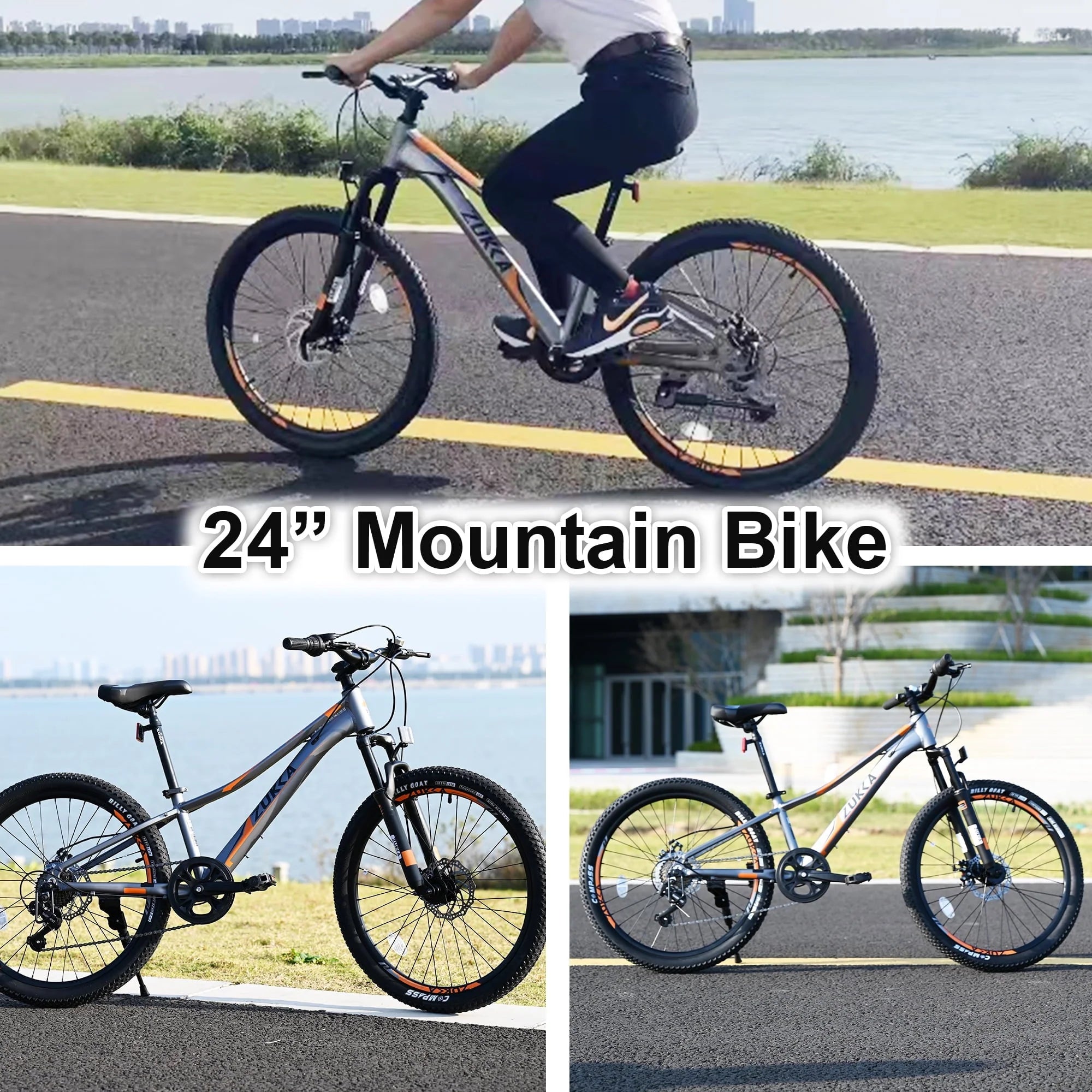 Meghna 24 in Mountain Bike Aluminum Alloy Frame 7 Speed Bicycle for Unisex Students